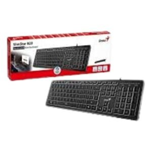 TECLADO USB GENIUS SLIMSTAR 820 RETROILUMINADO BLACK